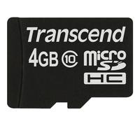 TS4GUSDC10 - Scheda di memoria MicroSDHC 4GB, Transcend, classe 10