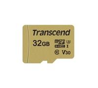 Transcend microSDHC 500S 32GB Class 10 UHS-I U3 V30 + adatt.