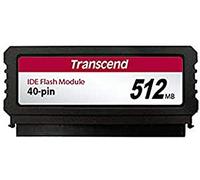 Transcend - Modulo Flash 512 MB, 40 poli, IDE Vertica