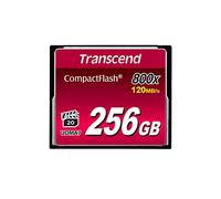 Transcend Scheda CompactFlash 800 da 256 GB, fino a 120/60 MB/s, supporta la modalità Ultra DMA 7 ad alta velocità, ideale per video Full HD e 3D - TS256GCF800