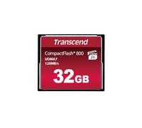 Transcend Scheda CompactFlash 800 da 32 GB, fino a 120/60 MB/s, supporta la modalità Ultra DMA 7 ad alta velocità, ideale per video Full HD e 3D ad altissima risoluzione - TS32GCF800