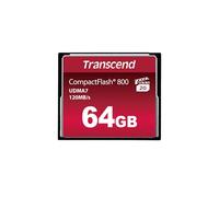 Transcend Scheda CompactFlash 800 da 64 GB, fino a 120/60 MB/s, supporta la modalità Ultra DMA 7 ad alta velocità, ideale per video Full HD e 3D - TS64GCF800