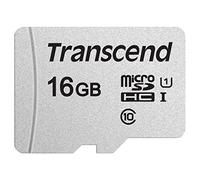 Transcend Scheda di memoria microSDHC 300S Classe 10 da 16 GB con fino a 95/45 MB/s (per smartphone, fotocamere digitali e console Nintendo Switch) senza adattatore SD - TS16GUSD300S