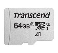 Transcend Scheda di memoria microSDXC 300S Classe 10 da 64 GB con fino a 95/45 MB/s (per smartphone, fotocamere digitali e console Nintendo) senza adattatore SD - TS64GUSD300S