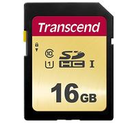 Transcend Scheda di memoria SDXC 500S da 16 GB UHS-I, C10, U3, V30, 4K, Full HD, MLC, fino a 95/50 MB/s (ideale per fotocamere DSLR e videocamere avanzate) TS16GSDC500S