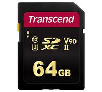 Transcend Scheda di memoria SDXC 700S da 64 GB UHS-II, C10, U3, V90, 8K, Ultra HD, fino a 285/180 MB/s, progettata per fotocamere DSLR e videocamere avanzate - TS64GSDC700S