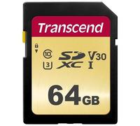 TRANSCEND - Scheda di Memoria SDXC Premium 500S 64 GB UHS-I di Classe 10 Velocit 95 MB / s