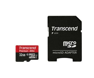 Transcend scheda microSDHC da 32 GB Classe 10 UHS-1 Premium 400x