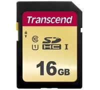 Transcend Scheda di memoria SDXC 500S da 16 GB UHS-I, C10, U3, V30, 4K, Full HD, MLC, fino a 95/50 MB/s (ideale per fotocamere DSLR e videocamere avanzate) - TS16GSDC500S