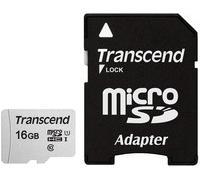 Transcend SD microSD Card Sdhc USD300S-A w/Adapter Micro SD 16 GB TS16GUSD300S-A