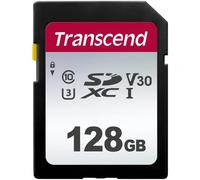 TS128GSDC300S - Scheda di memoria SDXC, 128GB, classe 10 UHS-I U3, V30, 300S