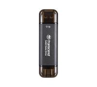Transcend SSD esterno ESD310C da 1 TB Type-A/Type-C, compatibile con PS4/PS5, colore nero TS1TESD310C