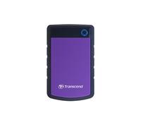 Transcend StoreJet 25H3 4TB | Hard disk esterno, USB 3.1 Gen 1 (USB 5Gbps), anti-scivolo e anti-shock - Viola