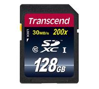 Transcend TS128GSDXC10E Scheda di Memoria SDXC da 128 GB, Classe 10