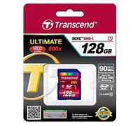 Transcend TS128GSDXC10U1 Scheda di Memoria SDXC da 128 GB, UHS-I 600x, Classe 10