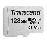 Transcend TS128GUSD300S Scheda di Memoria MicroSDXC 300S, 128 GB, Senza adattatore, Imballaggio Standard