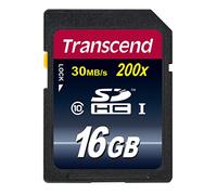 Transcend TS16GSDHC10 Scheda di Memoria SDHC da 16 GB, Classe 10