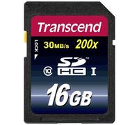 Transcend TS16GSDHC10 Scheda di Memoria SDHC da 16 GB, Classe 10