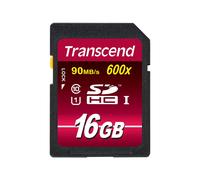 Transcend TS16GSDHC10U1 16 GB SDHC Classe 10 MLC 90 MB/s Class 1 (U1) UHS-I 2g