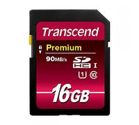 Transcend TS16GSDU1 Scheda di Memoria SDHC da 16 GB, Classe 10 UHS-I Premium