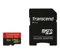 Transcend TS16GUSDHC10U1 MicroSDHC Card Class 10 UHS-I MLC Flash With SD High