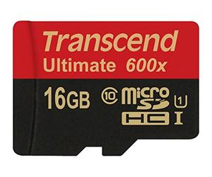 Transcend TS16GUSDHC10U1 Scheda di Memoria MicroSDHC da 16GB, UHS-I U1, Classe 10