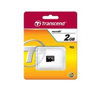 Transcend TS2GUSDC 2 GB MicroSD NAND 20 MB/s 13 MB/s Nero 2GB microSD Flash Card