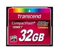 Transcend TS32GCF800 32 GB CompactFlash MLC 120 MB/s 60 MB/s Nero 800x