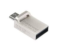 Transcend TS32GJF880S JetFlash 880 32 GB micro USB/USB 3.1, Gen 1 Type-A Pennetta a Doppio Connettore USB OTG per Android, Grigio