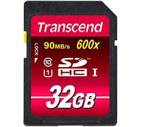 Transcend TS32GSDHC10U1 Secure Digital SDHC, 32GB Class 10 UHS-I (Ultimate) 600x