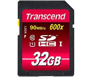Transcend TS32GSDHC10U1 Secure Digital SDHC, 32GB Class 10 UHS-I (Ultimate) 600x