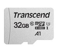 Transcend TS32GUSD300S-A Scheda di Memoria MicroSDHC 300S, 32 GB, Con adattatore, Imballaggio Standard