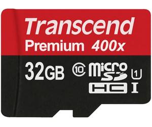 Transcend TS32GUSDU1 Scheda di Memoria di Memoria MicroSDHC da 32 GB con Adattatore, Classe 10 U1