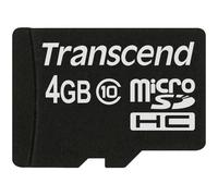 TS4GUSDC10 - Scheda di memoria MicroSDHC 4GB, Transcend, classe 10