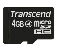 Transcend TS4GUSDC4 4 GB MicroSDHC Nero micro SDHC4 (No Box & Adapter)