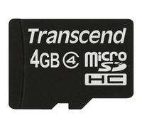 Transcend TS4GUSDC4 Scheda di Memoria MicroSDHC da 4 GB senza Adattatore, Classe 4