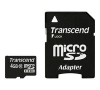 Transcend TS4GUSDHC10 4 GB MicroSDHC Classe 10 NAND 90 MB/s Nero microSDXC/SDHC