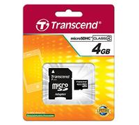 Scheda Transcend 4 Go Classe 4 + adattatore