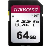 Transcend ts64gsdc420t scheda sd 64 gb v30 video speed class