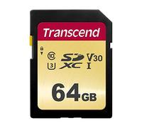 Transcend 64GB, UHS-I, SD Speicherkarte SDXC Klasse 10 ( TS64GSDC500S )