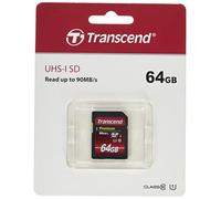 Transcend TS64GSDU1 Scheda di Memoria SDXC da 64 GB, Classe 10 UHS-I Premium