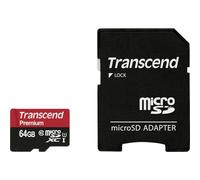 Transcend TS64GUSDU1 Scheda di Memoria MicroSDXC da 64 GB con Adattatore, Classe 10 U1
