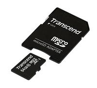 Transcend TS64GUSDXC10 Scheda di Memoria MicroSDXC da 64 GB con Adattatore, Classe 10