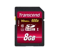 Transcend TS8GSDHC10U1 8 GB SDHC Classe 10 MLC 90 MB/s Class 1 (U1) UHS-I 2g