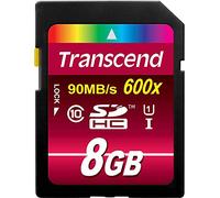 Transcend TS8GSDHC10U1 Scheda di Memoria SDHC da 8 GB, UHS-I 600x, Classe 10