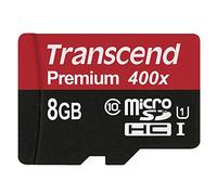 Transcend TS8GUSDCU1 Scheda di Memoria MicroSDHC da 8 GB senza Adattatore, Classe 10 U1