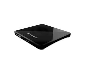 Transcend TS8XDVDS-K lettore di disco ottico DVD±R/RW Nero (8X DVD SLIM TYPE USB BLACK - 8X DVD 9.5MM USB)