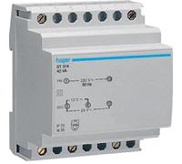 HAGER ST314 - TRASFORMATORE DI SICUREZZA 230V / 12-24V 40VA 4M