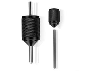 Transfer Center Aligner Punch Set in acciaio temprato, strumento da 2 pezzi con perni da 3/16" per un allineamento preciso del punto centrale del foro (4-1/8)