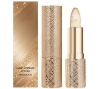 Transfer Proof Color Changing Lipstick, PH & Temperature Changing Jelly Lip Balm, rossetto trasparente idratante con tonalità rosa naturale, idratazione a lunga durata per morbido (1 pezzo)